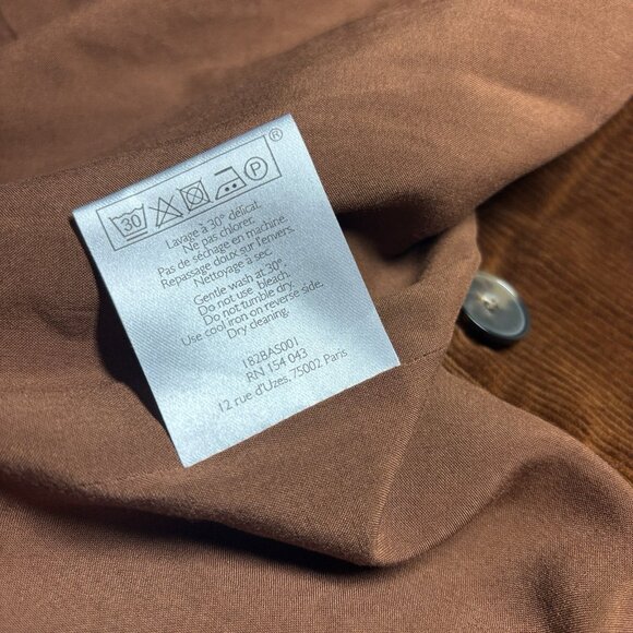 Sezane Brown Corduroy Mini Skirt - Picture 6 of 6